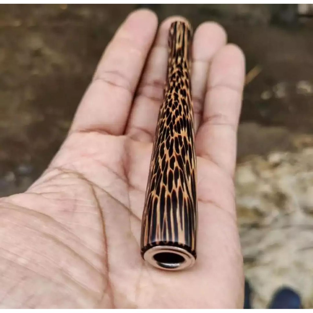 Pipa kayu liwung macan asli natural