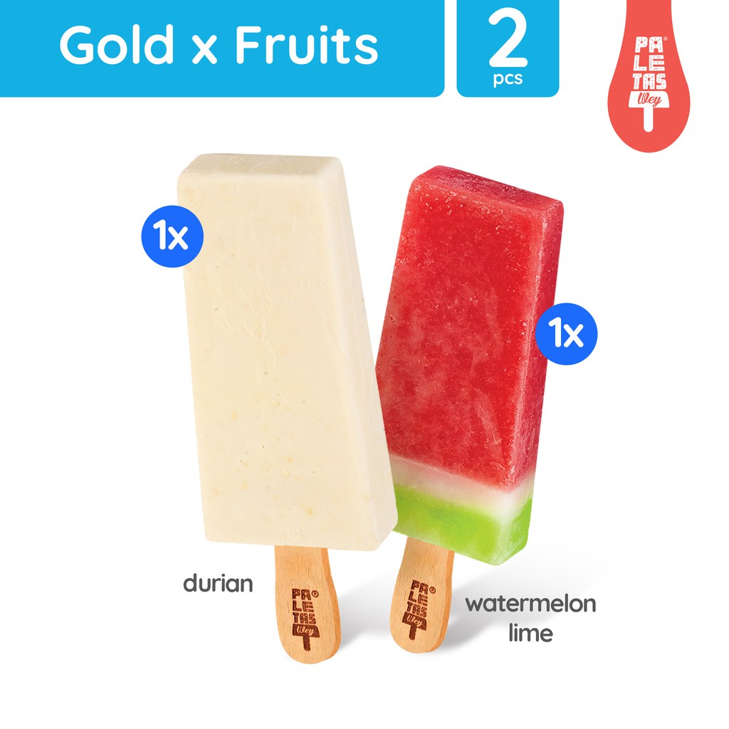 

Es Krim Paletas Wey 1 Pcs Durian & 1 Watermelon Lime