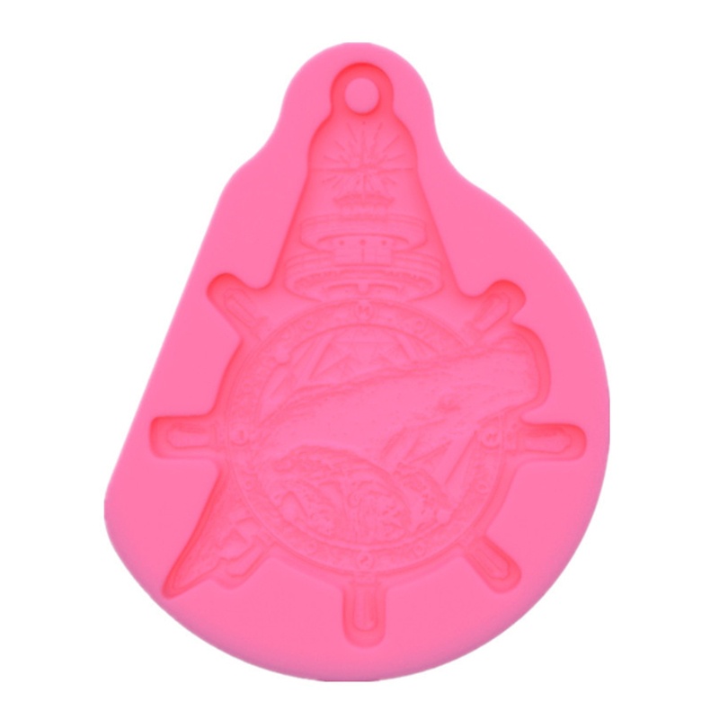 SIY  Ocean Theme Whale Keychain Epoxy Resin Mold Necklace Pendant Silicone Mould DIY Crafts Jewelry Casting Tools