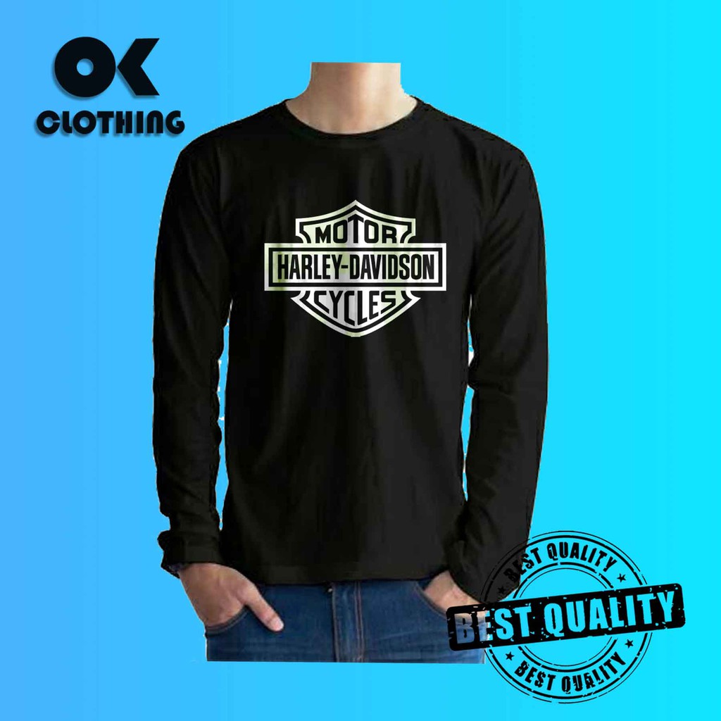 Kaos Lengan Panjang Kaos Harley Davidson