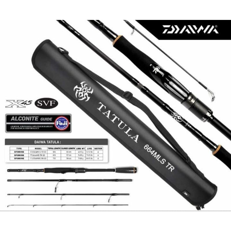 Joran DAIWA TATULA 664 694 704 travel rod spinning | joran sambung 4