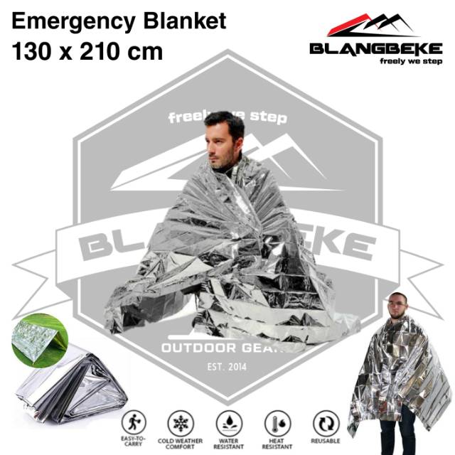 Thermal Blanket Selimut darurat Selimut hipotermia Emergency Blanket 130x210cm