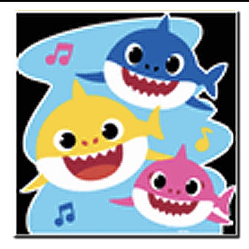 

mainan edukasi anak paint by number/painting by number/melukis/baby shark
