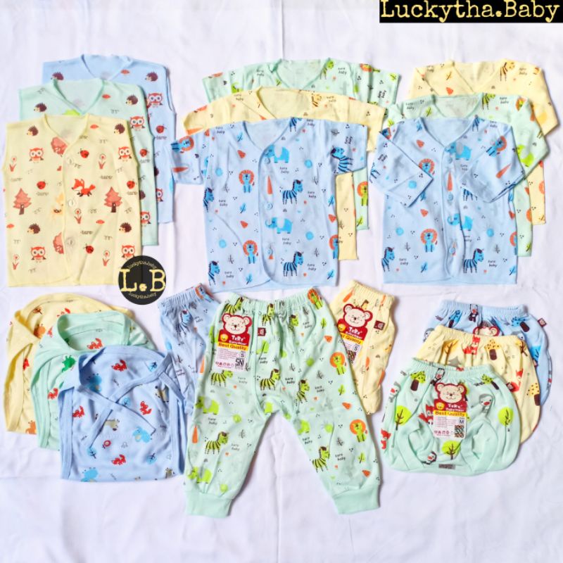 set Tara 18pc_paket baju Tara berkualitas SNI lembut &amp; halus/ paket bayi baru lahir