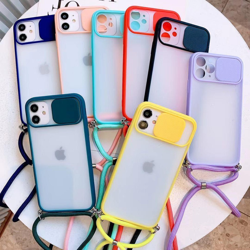 SOFT CASE TALI LAYNARD DOVE CANDY TUTUP LENS SLIDING CAMERA VIVO S1 PRO , V20 SE , Y19 , Y51 2020