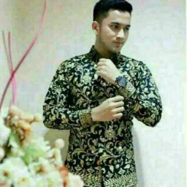 Kemeja Batik Pria Ppbtk07 Modern Lengan Panjang Casual Modis Trendy Masa Kini M L Xl Asli Pekalongan
