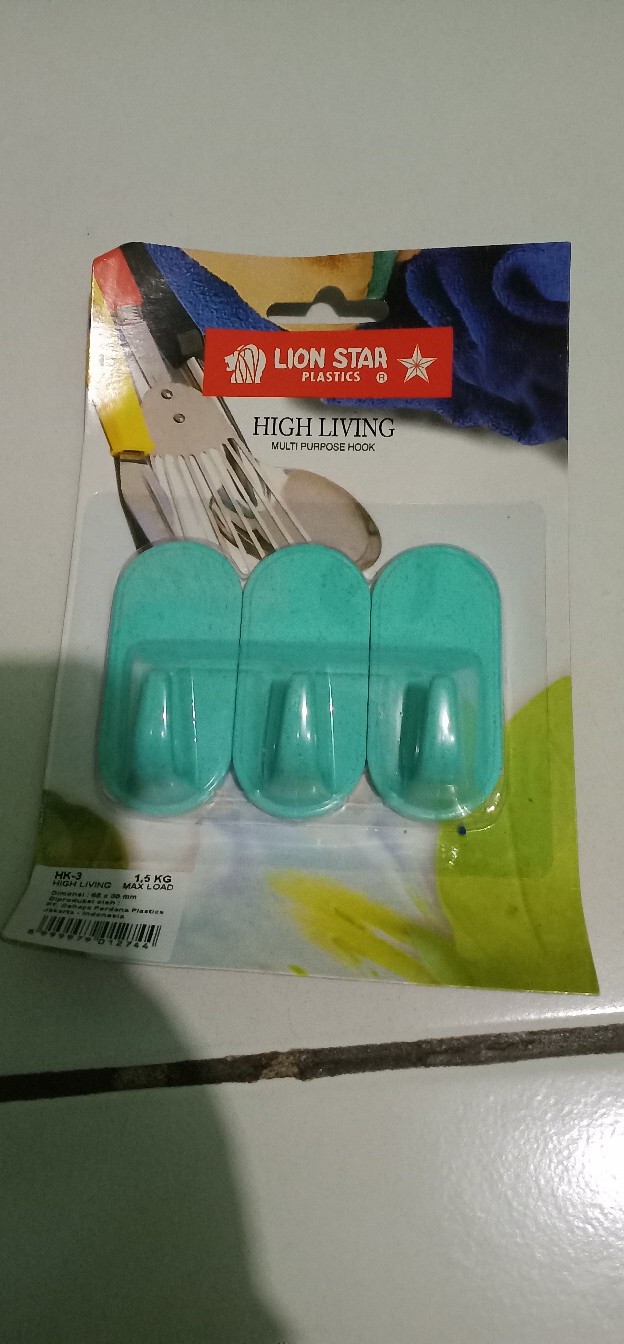 Gantungan Jemuran Tempel Handuk Baju Celana High Living Lion Star Hk-3