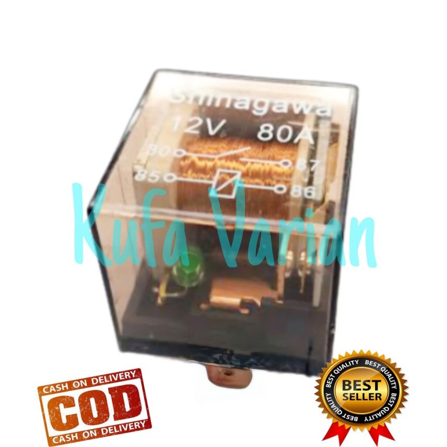 promo discount RELAY MOTOR LAMPU KLAKSON DLL KAKI 4 80A 12 VOLT BENING INDIKATOR LED