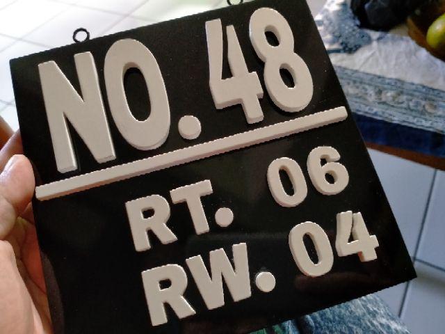 Nomor Rumah Standard