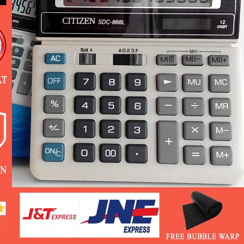 

S118-40 Kalkulator Citizen 12 Digit 868L - Kakulator Dagang / Kalkulator check / Calculator Citizen