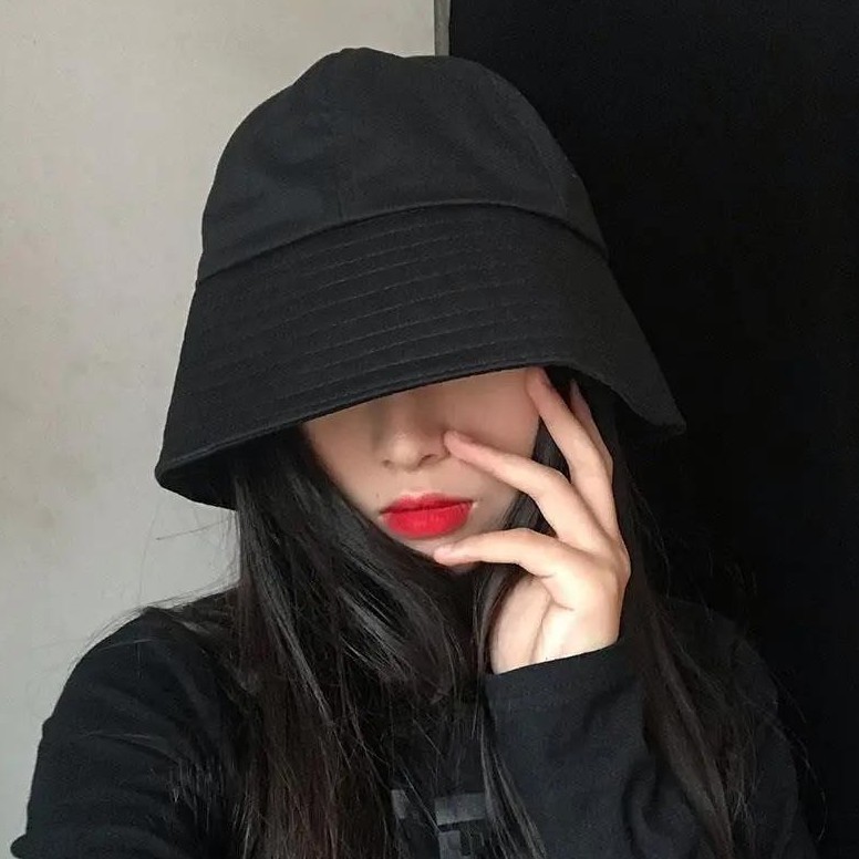 Topi Bucket Nelayan Musim Panas Warna Polos Untuk Wanita