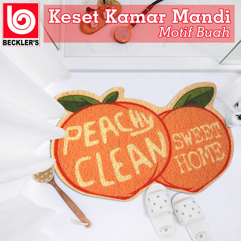 Keset Mie Bihun / Keset Dapur Motif Buah Bahan PVC ANTISLIP UK 40X60CM