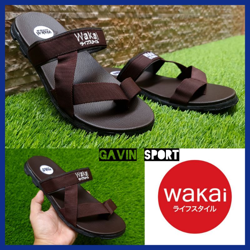 SANDAL WAKAI GUNUNG PRIA DAN WANITA UNISEX COUPLE PROMO / SENDAL DISTRO KASUAL COWOK CEWEK TERLARIS