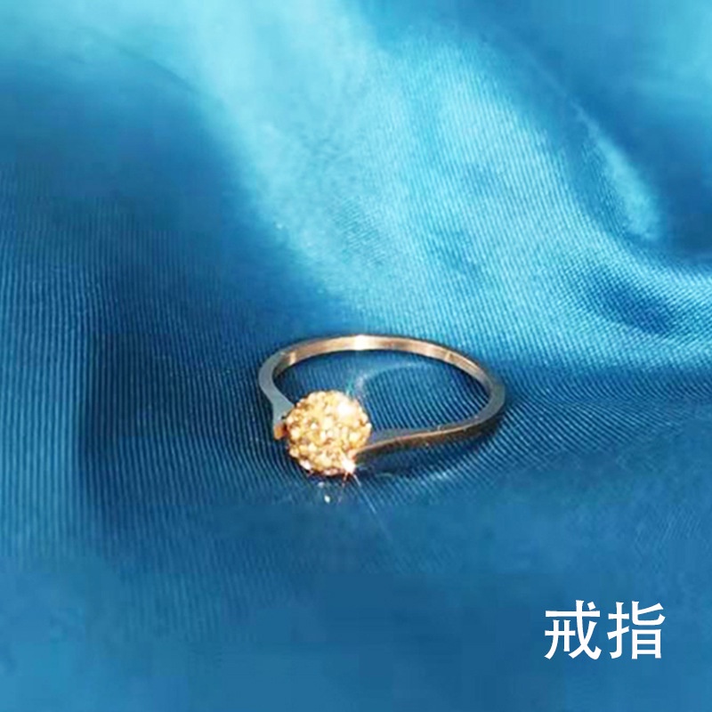 Cincin bola disko titanium korea fashion anti karat - ercassia