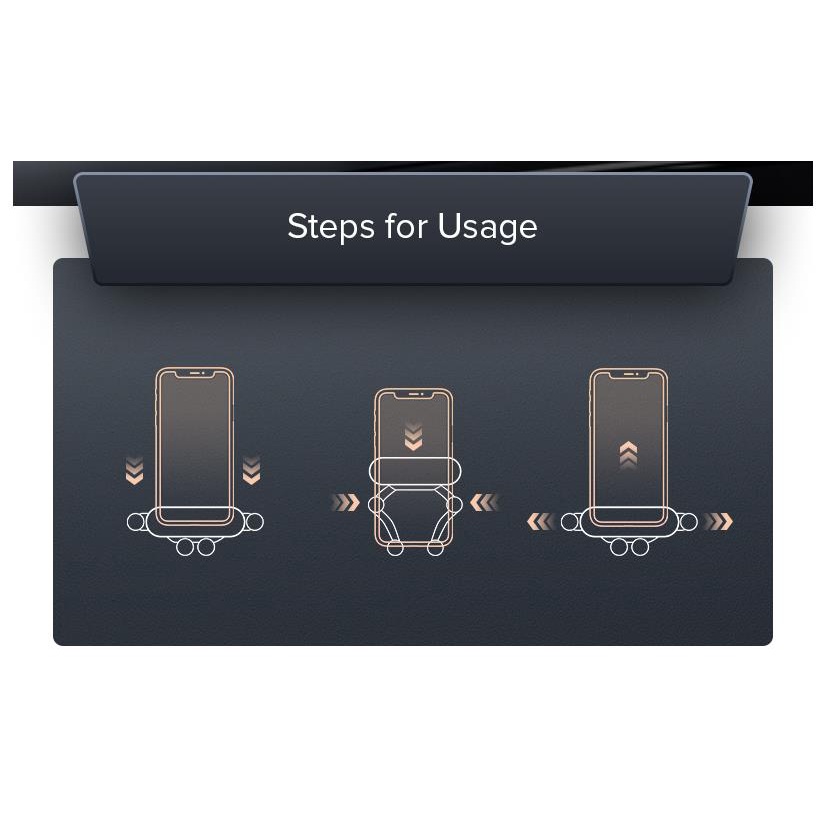 Bracket Klip Mount Ac Mobil / Motor Holder Handphone Universal Adjustable