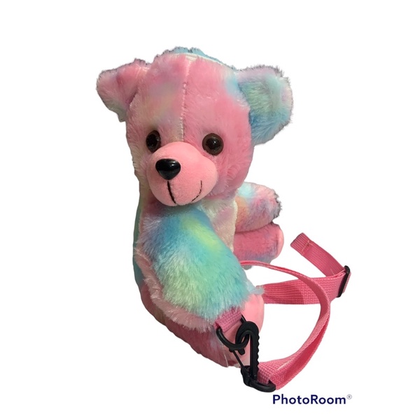 Tas Selempang Bulu Tas Bahu Boneka Kepala Beruang Fluffy Fur Bag Teddy Bear