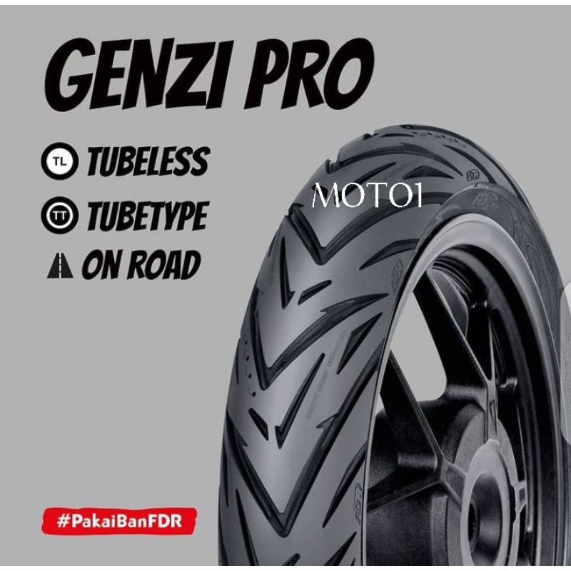 BAN FDR GENZI PRO - TUBELESS (80/80 - 90/80 - 100/80) RING 17 - PILIH VARIAN