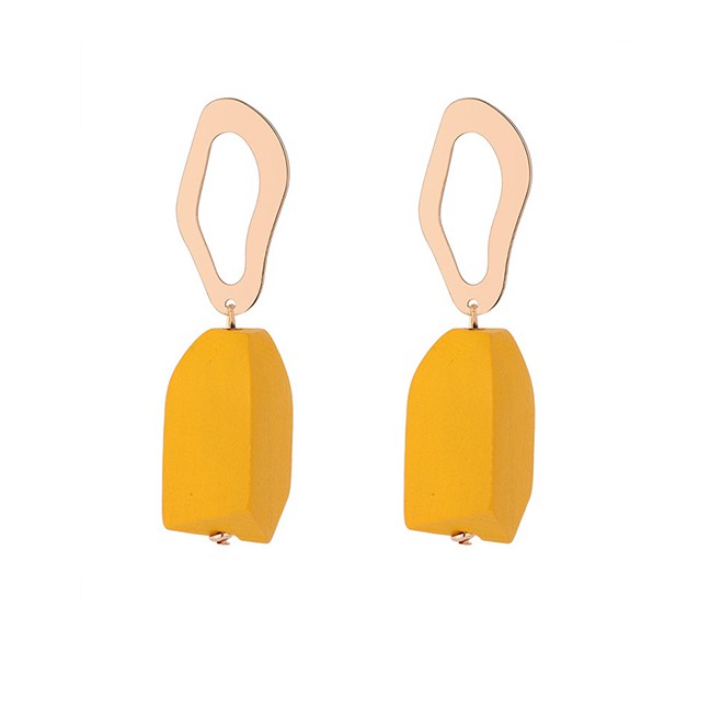 LRC Anting Tusuk Fashion Irregular Shape Decorated Earrings