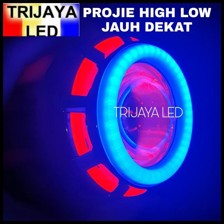 Lampu Led Projie High Low Projector 5 Mode Motor Mobil Jauh Dekat Terbaru