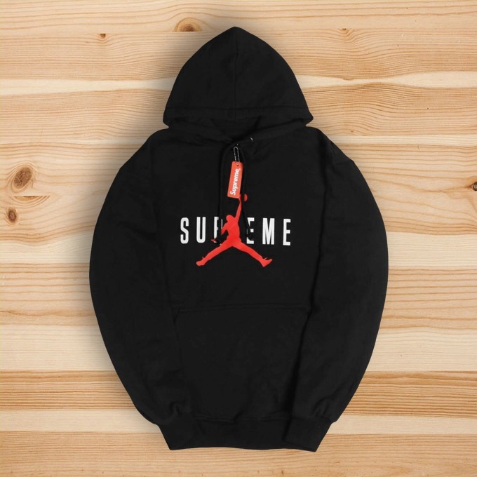 black red jordan hoodie