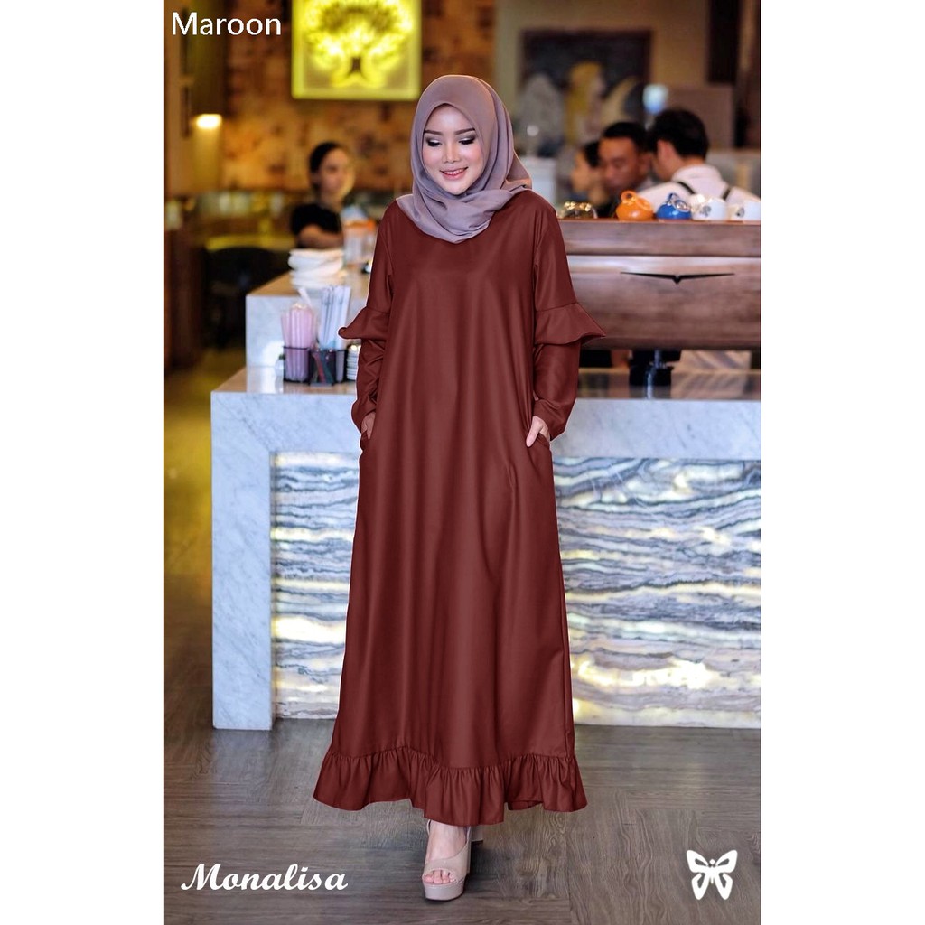 HOPYLOVY - Monalisa Maxi Dress | Gamis Wanita Terbaru