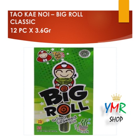 Tao Kae Noi Rumput Laut Nori Seaweed Big Roll 3.6Gr Classic/Spicy/Grilled Squid Halal