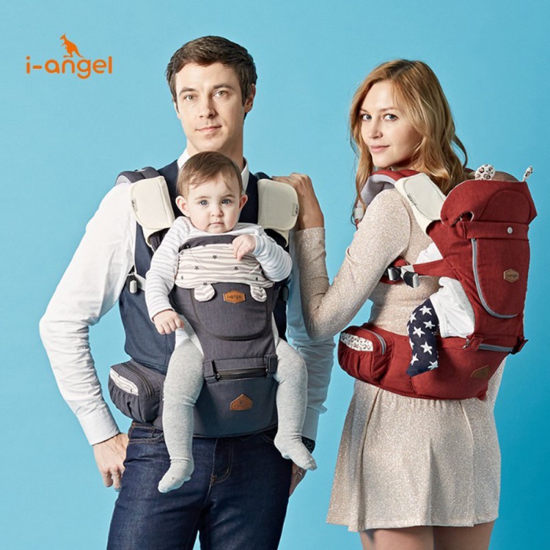 i-Angel Hello Hipseat Carrier - Melange Grey