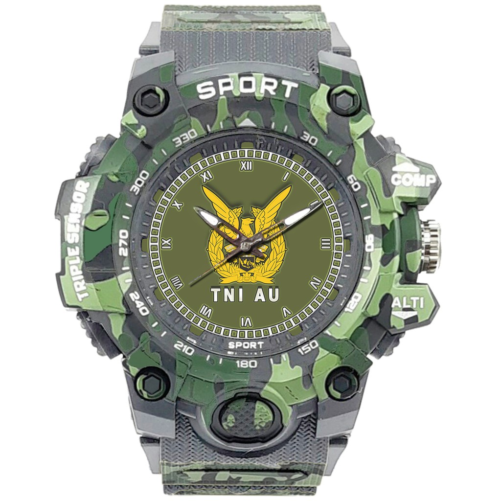 (SPECIAL EDITION) JAM TANGAN LOGO TNI-AU WATER RESISTANT NO.9