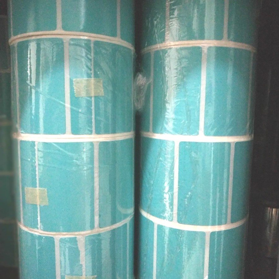 

LABEL THERMAL UKURAN 65*40 MM BIRU DAN PUTIH