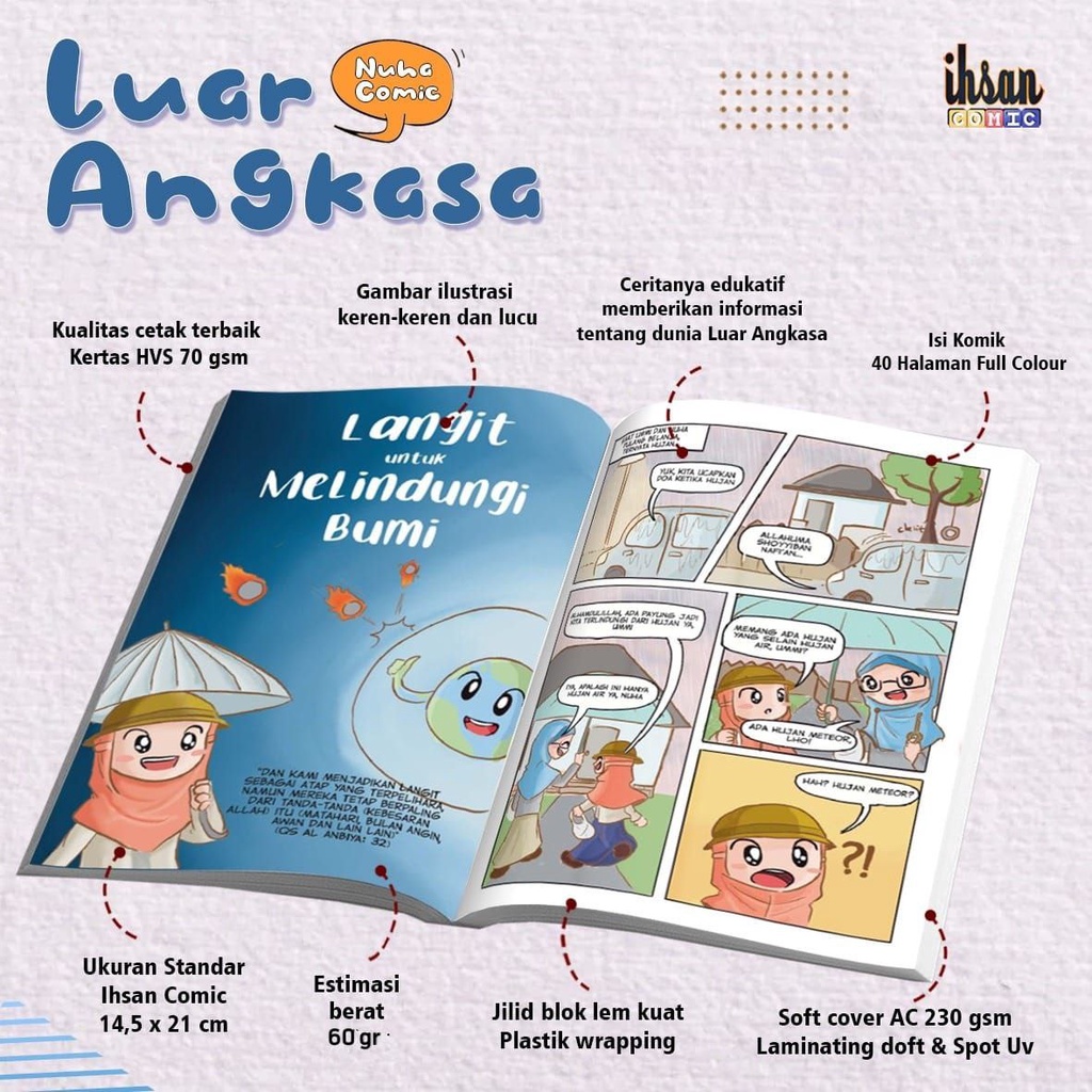 Komik Nuha : Luar Angkasa, Belajar Sains dari Al-Quran &amp; Hadits