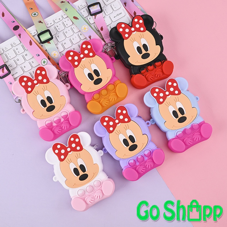 Tas Pop it Anak Karakter Mickey Import - Tas Anak Pop It Terbaru - Tas Selempang Anak Karakter Lucu - Tas Anak Lucu - Tas Anak Import [JL19]