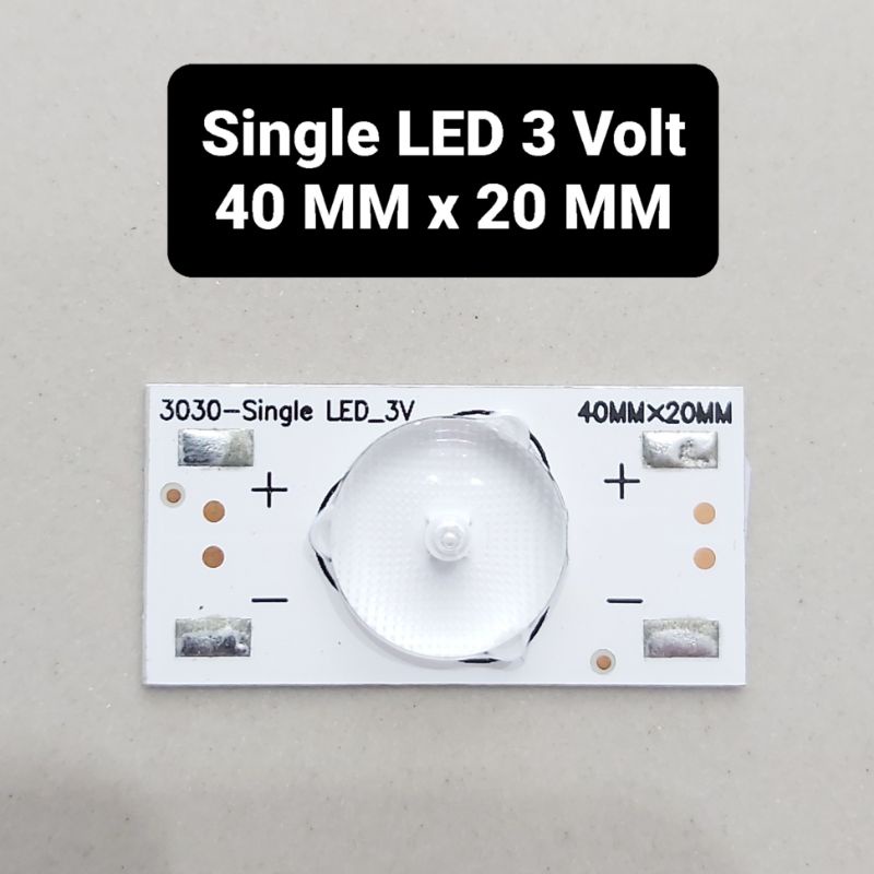 Led Single 3 Volt 40 MM x 20 MM Led Tunggal LCD 4 cm x 2 cm