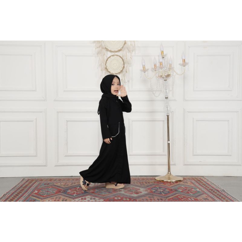 Gallery Exclusive Abaya Hitam Gamis Anak Dubai Saku