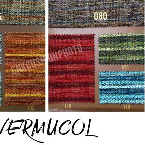♖ KAIN ATEJA SOFA MEUBEL KURSI FABRIC INTERIOR MOTIF GARIS GRADASI - VERMUCOL ➸