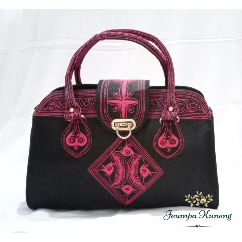 Tas Luna Motif Aceh (Fushia)