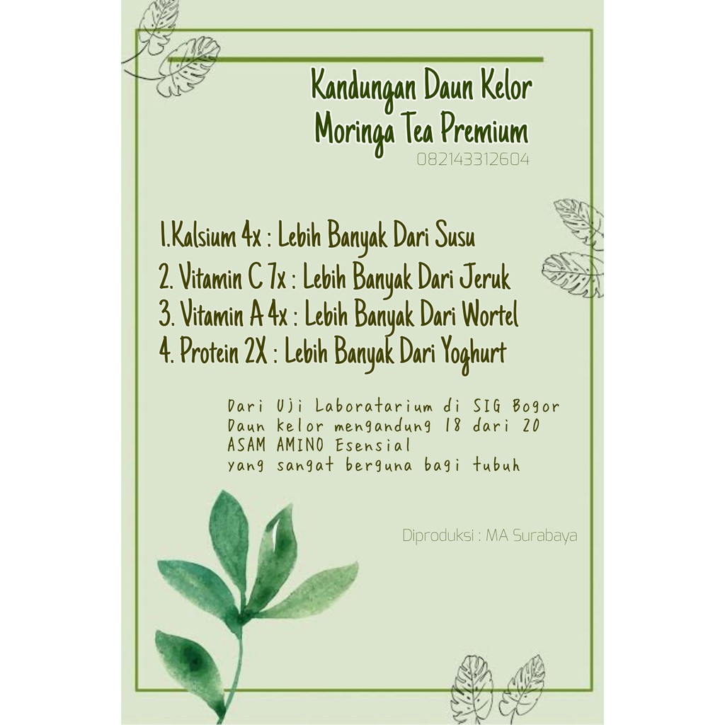 {TERLARIS} JUAL TEH DAUN KELOR 1 KG PREMIUM ORGANIK/JUAL KELOR KERING/MORINGA TEA/SUPLIER DAUN KELOR