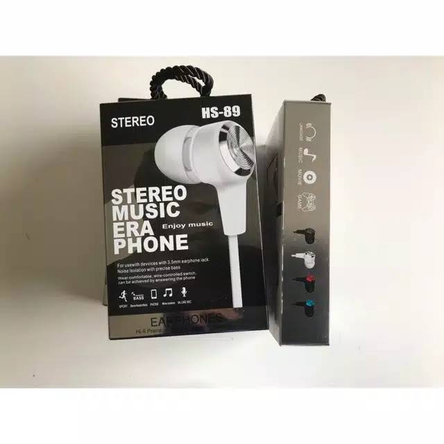 (NC) Hifi Premium Sound Stereo Handsfree Earphone Headset Powerfull bass HS-89