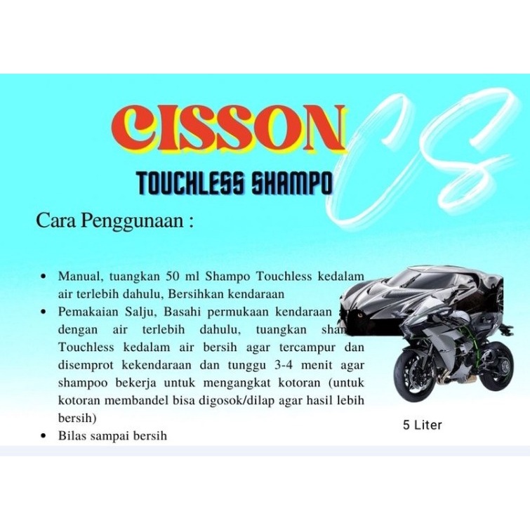 SABUN SAMPO MOTOR SHAMPO MOBIL TOUCHLESS TANPA SENTUH