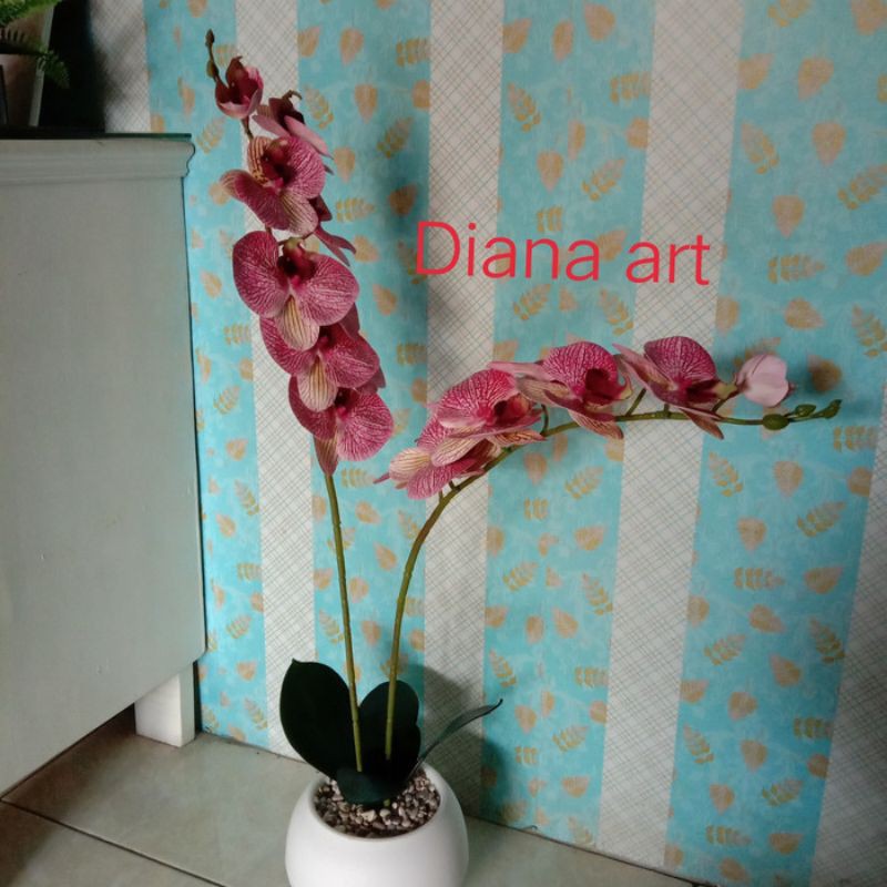 bunga#anggrek#latex jumbo/anggrek tiruan/anggrek artificial