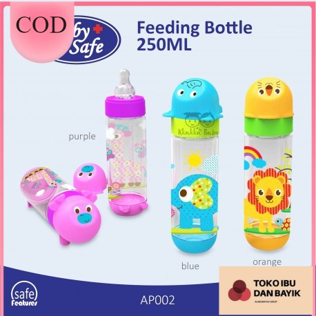 BABY SAFE Feeding Bottle 125ml / 250ml AP001 / AP002 Botol Susu BPA Free