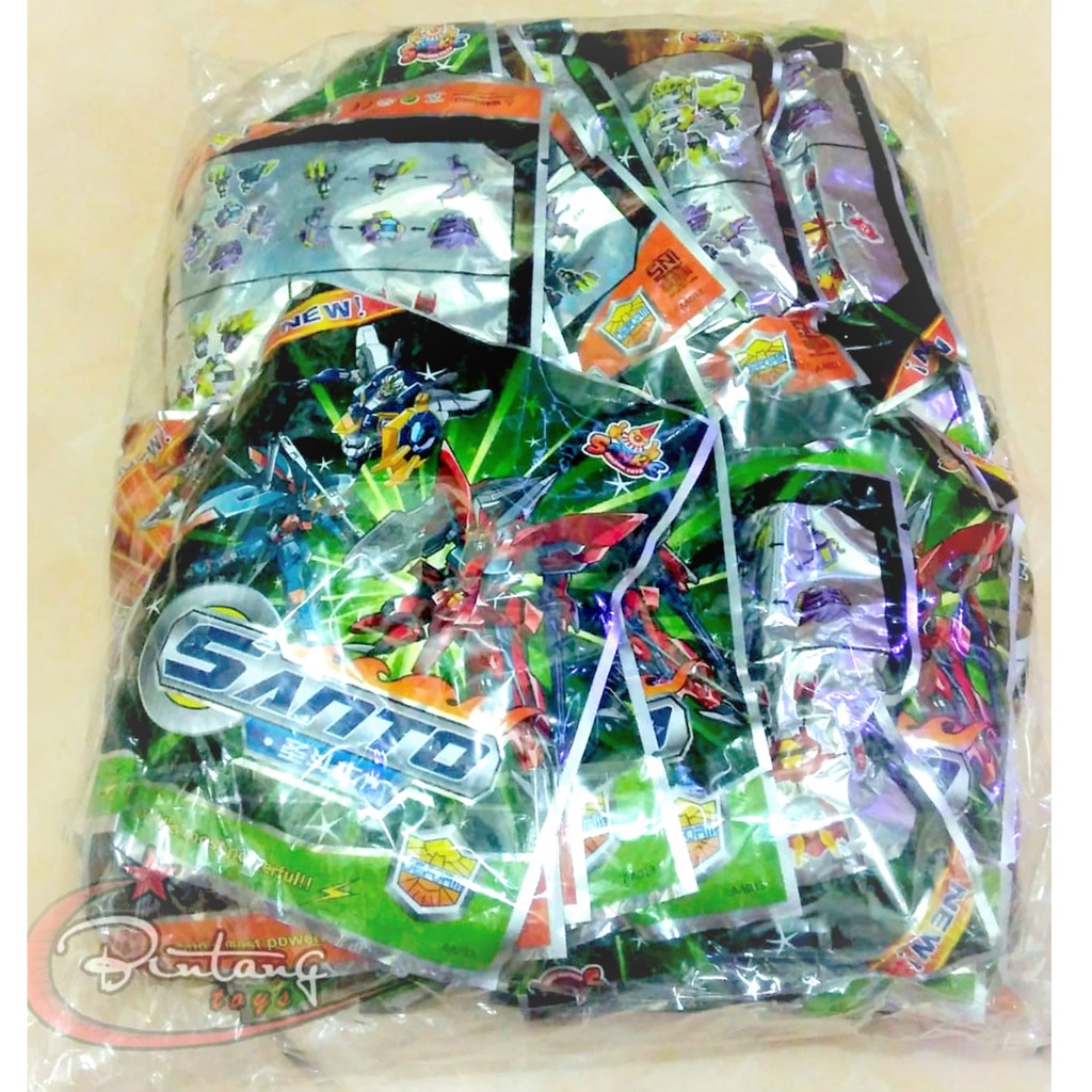 mainan bongkar pasang robot Santo, isi 20pcs