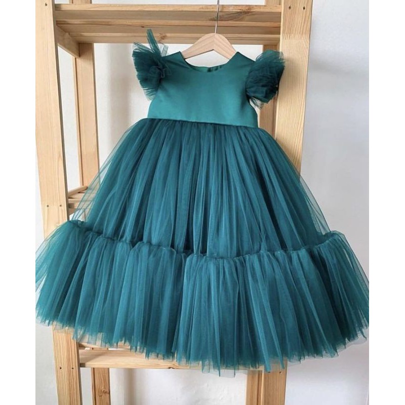 dress REVINA  tutu dress ultah baju anak perempuan pesta ulang tahun kondangan natal lebaran tedak sinten gamis pesta photoshot