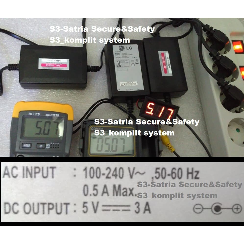 Switching Adaptor 5V 3A LG DC 5 V 3 A 5 Volt