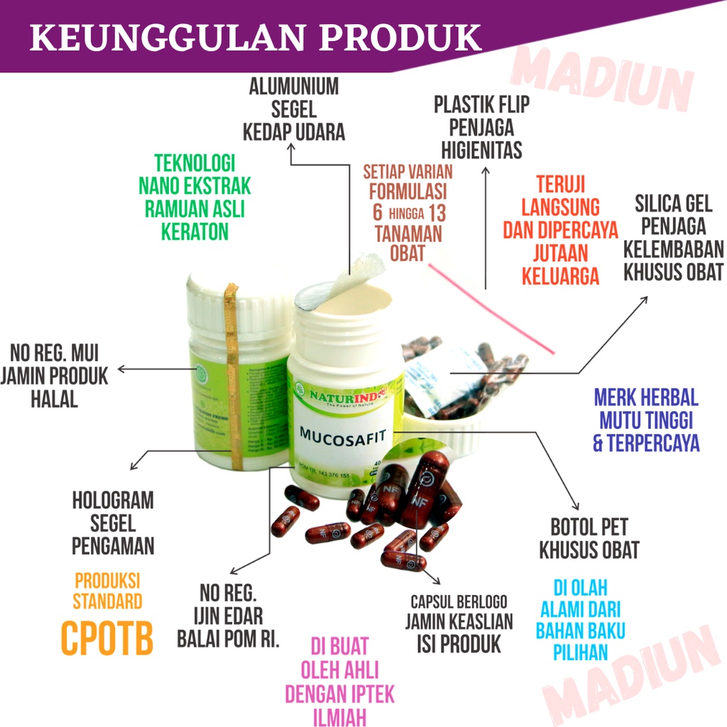 Obat Maag Magh Mah Mag Kronis Herbal Asam Lambung Kembung Mual Gerd Bau Mulut Diare Herbal BPOM Halal Mucosafit Naturindo-7