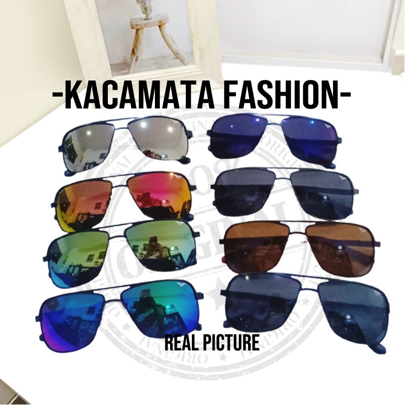 Kacamata Hitam Pria Wanita Kacamata Fashion Retro Skull Tide Mirror Sunglasses