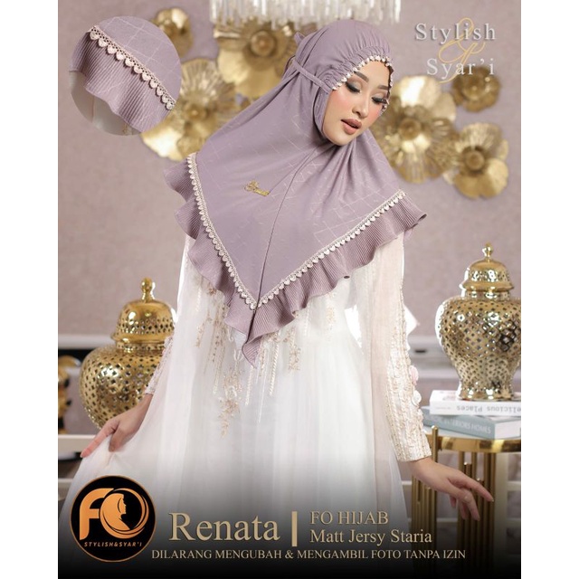 Hijab/Jilbab instan jersey RENATA ori FO HIJAB