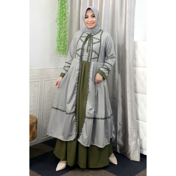 DEURA Gamis Deura D272 / Gamis Deura Terbaru / Gamis Remaja Kekinian / Gamis Wanita BUTIK BRANDED ID