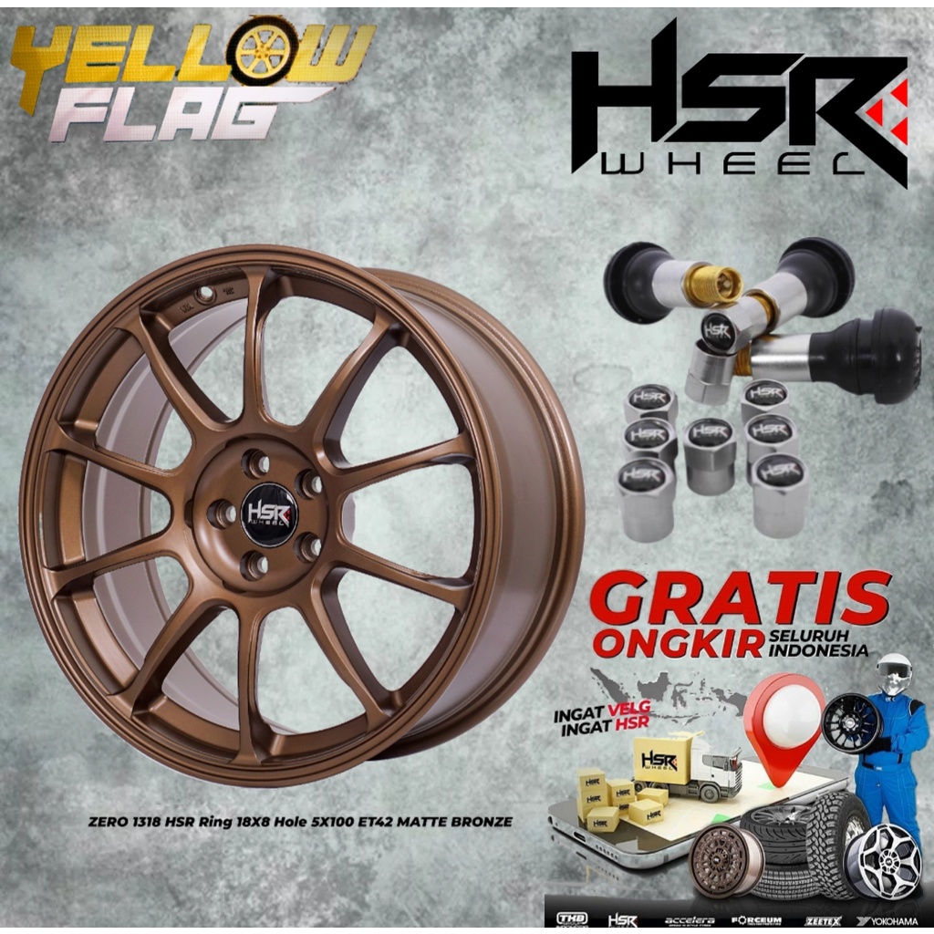 Velg Mobil Sienta Corona HSR ZERO Ring 18 Lobang Baut 5x100