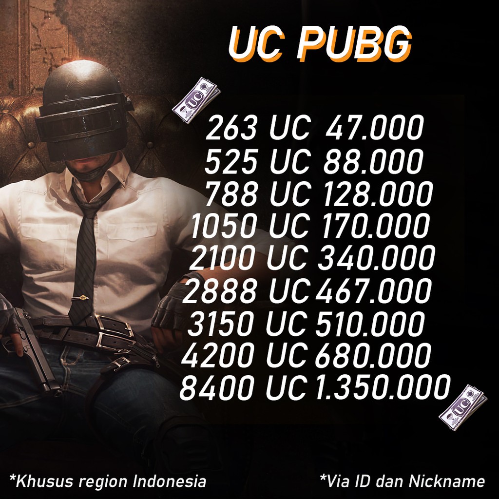 Top Up Uc Pubg Mobile Murah Shopee Indonesia