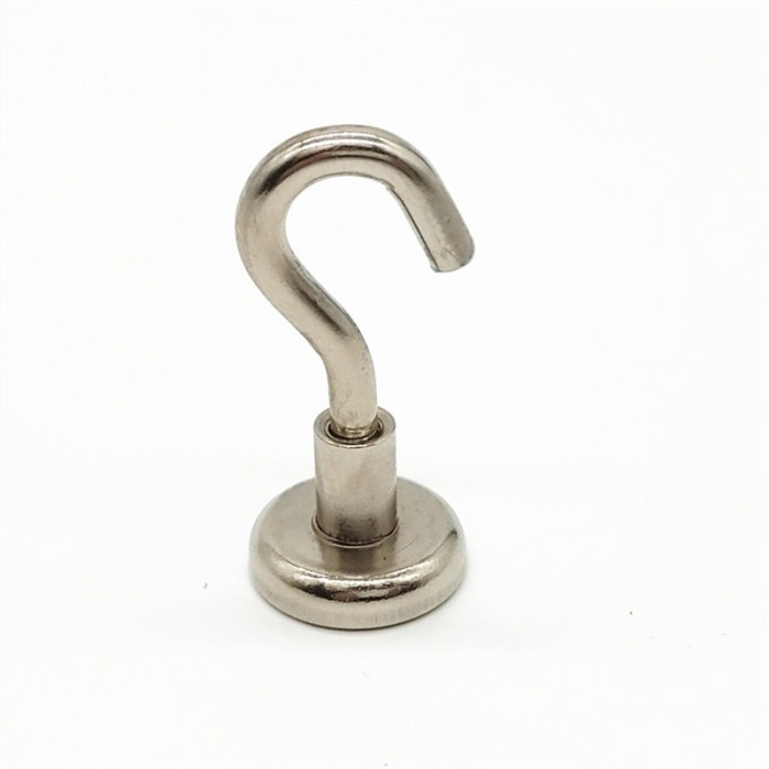 Magnet Gantungan Hook Strong Neodymium Tension 50KG - SNF36 - Silver